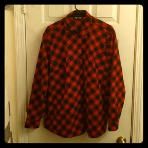 Plaid Soft Flannel Button-Up
